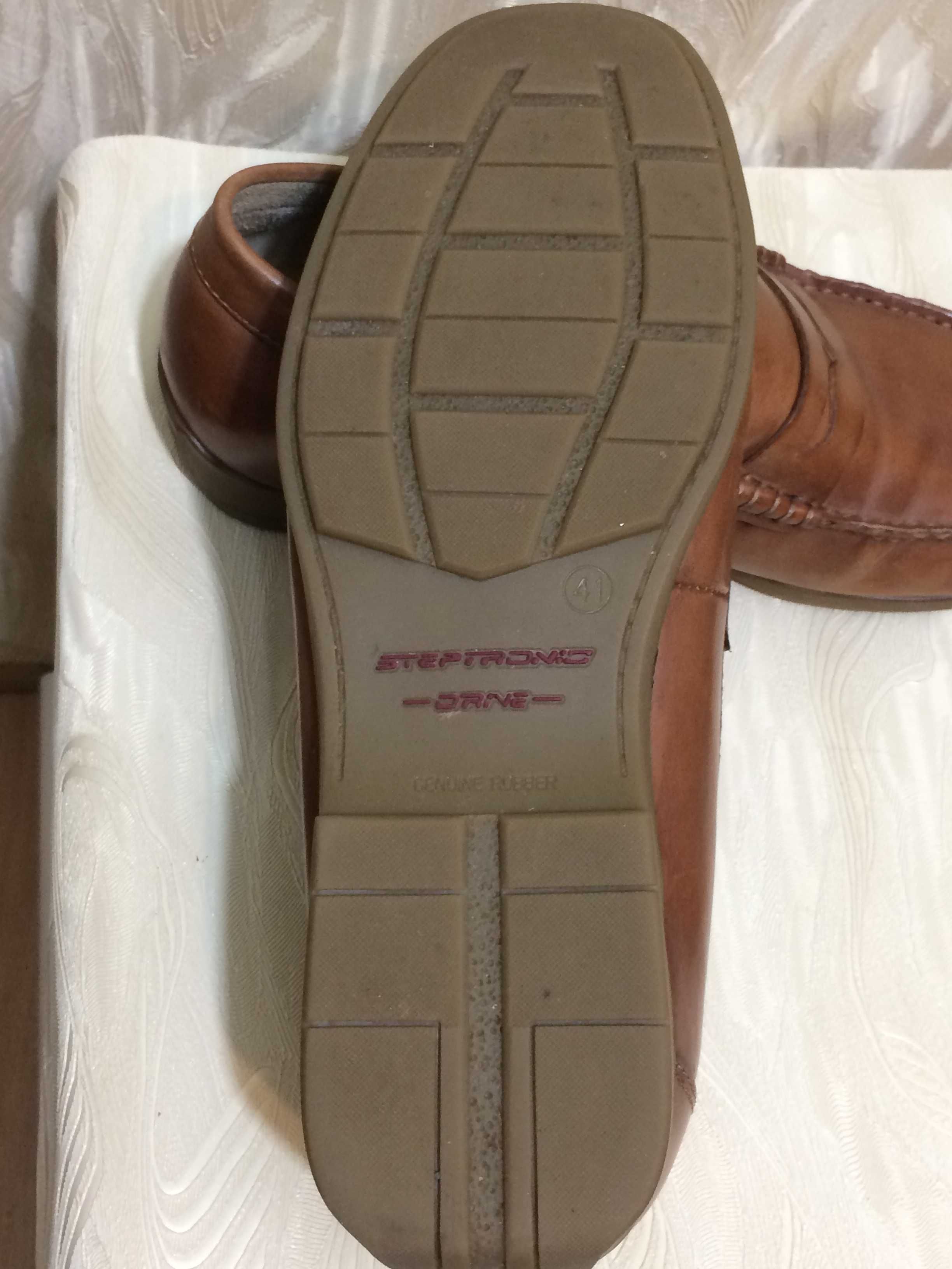 Кожаные качественные туфли steptronic drive, р.41