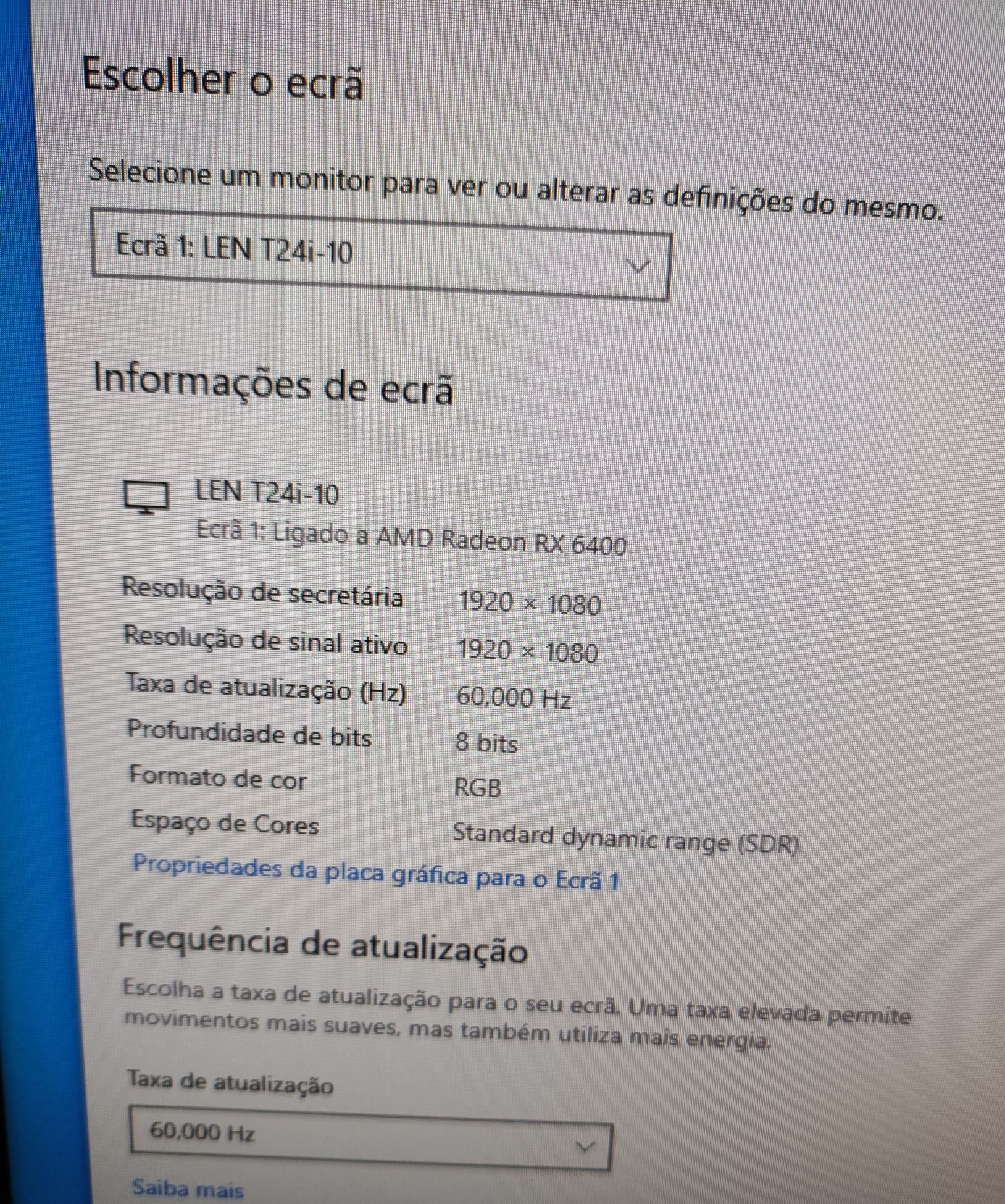 Monitor Lenovo ThinkVision T24i-10