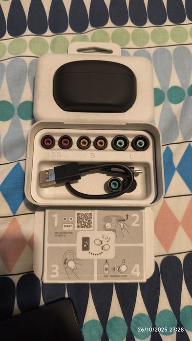 Auriculares Bluetooth True Wireless SONY WF 1000XM5 (In Ear - Microfon