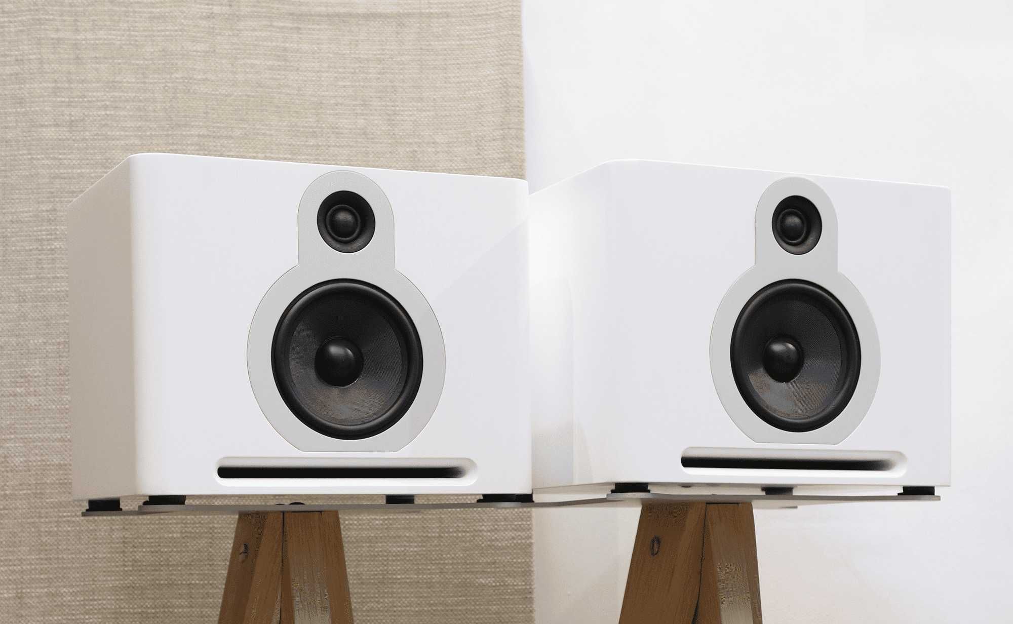 Kolumny podstawkowe Guru Audio Q10 (białe)