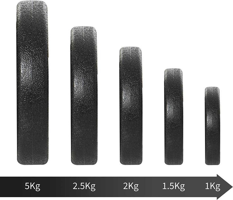 Conjunto pesos de fitness 40 kg , 2 unidades