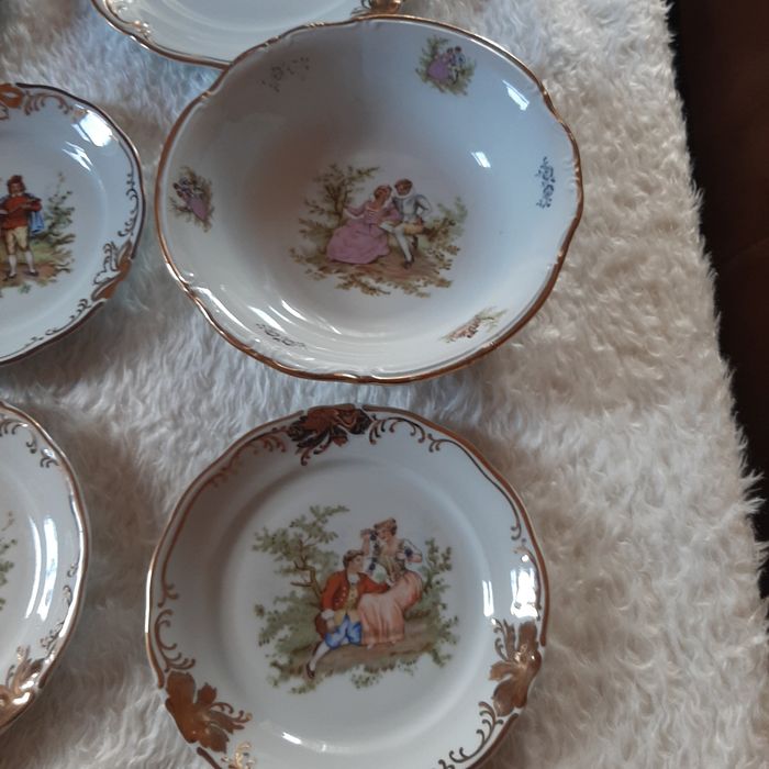 Zestaw 15 szt talerze +półmisek, okazja.