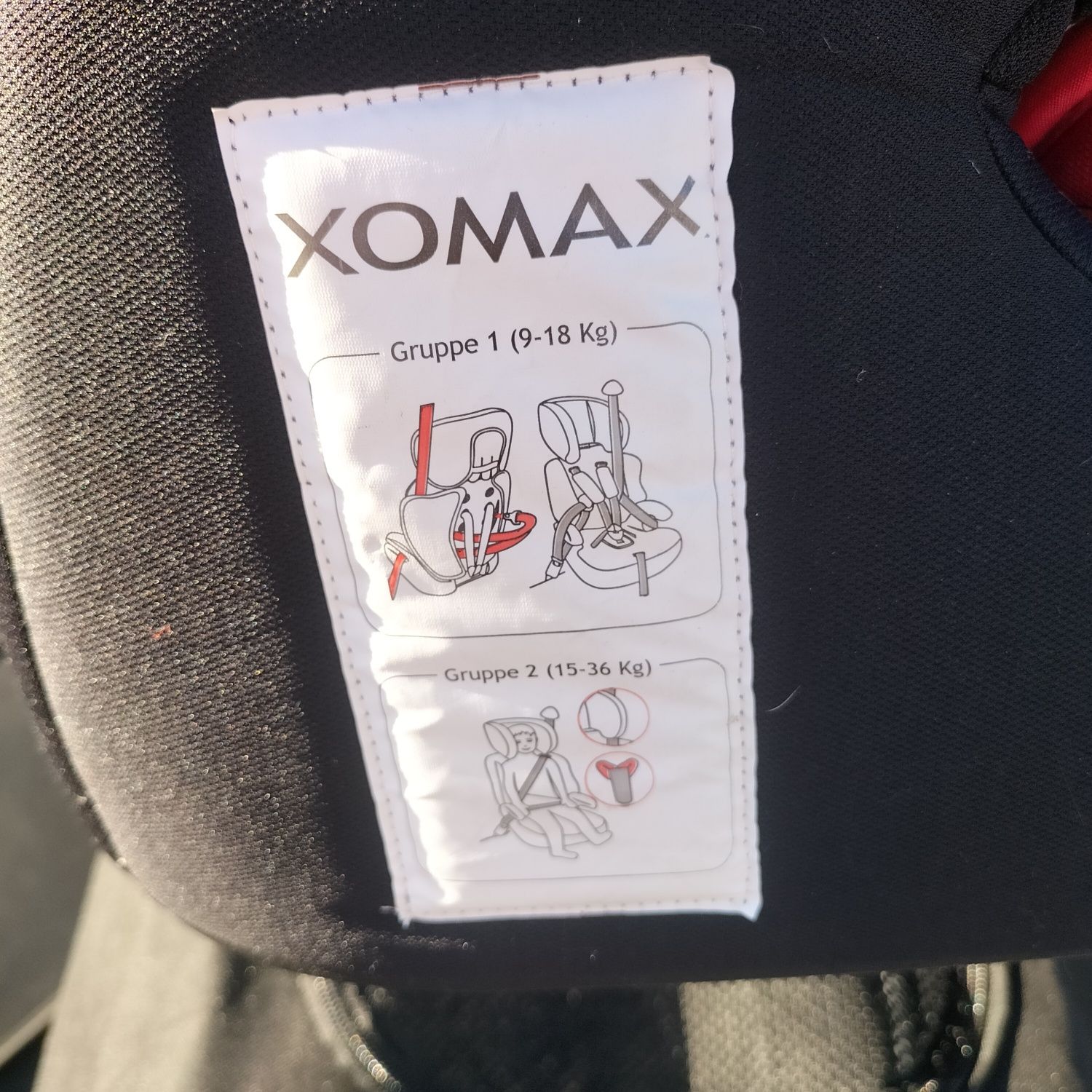 Fotelik samochodowy Xomax 9-18 kg