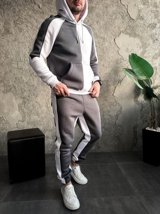 Утеплений Спортивний костюм  на флісі худі + штани S-2XL