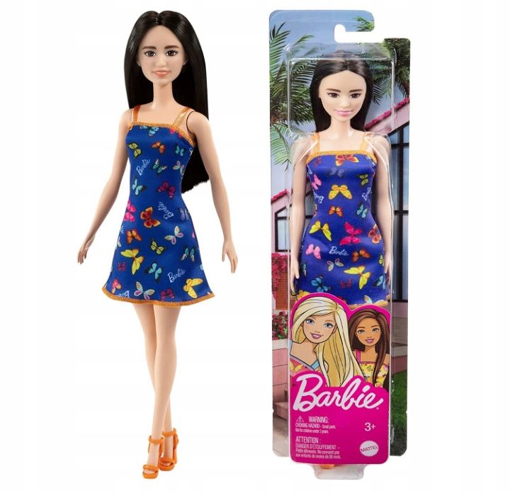 Lalka Barbie w sukience w motyle, 30 cm