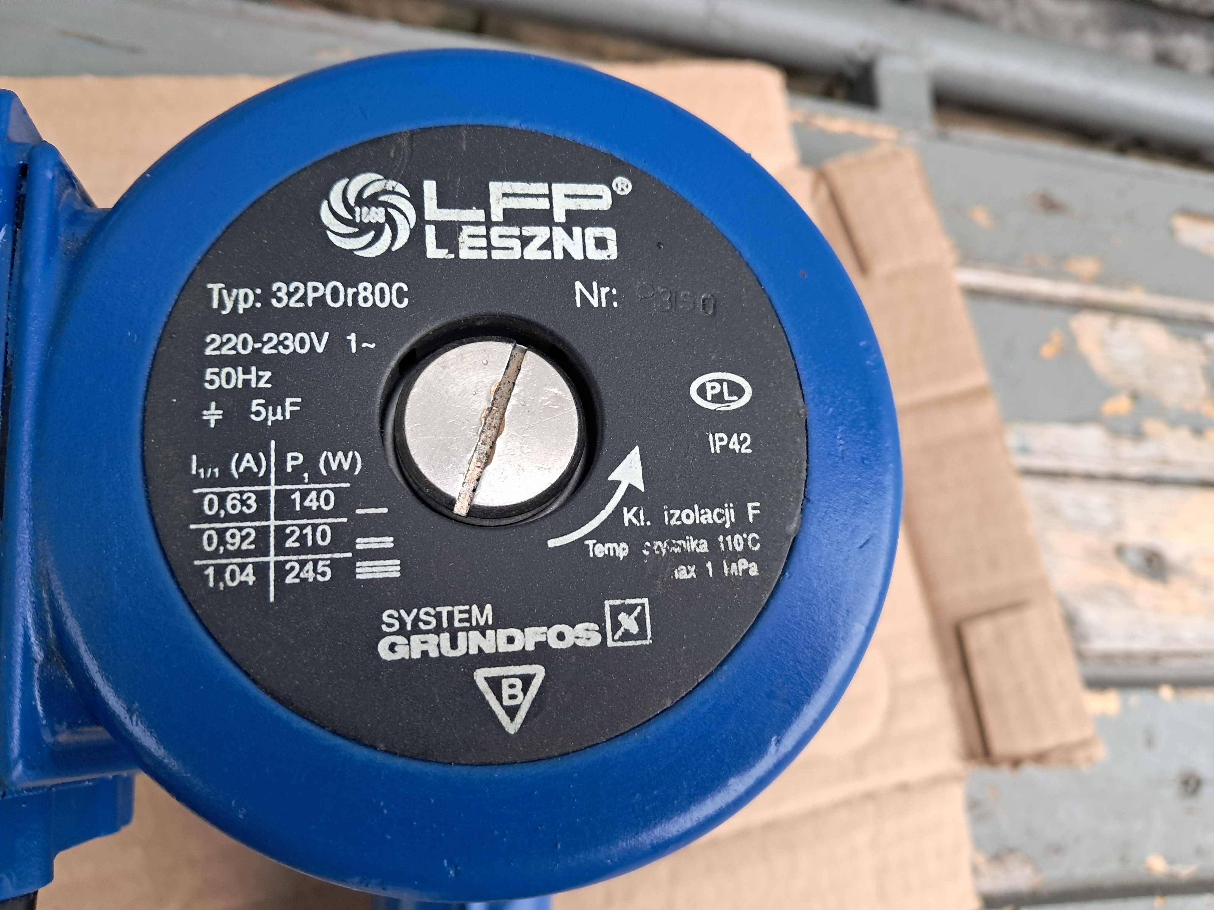 Pompa obiegowa do pieca, kotła Grundfos, LFP Leszno 32POr80C. Wysyłka