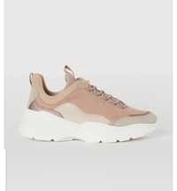 Sneakersy adidasy H&M roz 38 pudrowy róż