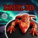 Articulated Fire Lizard – Ręcznie drukowana figurka 3D