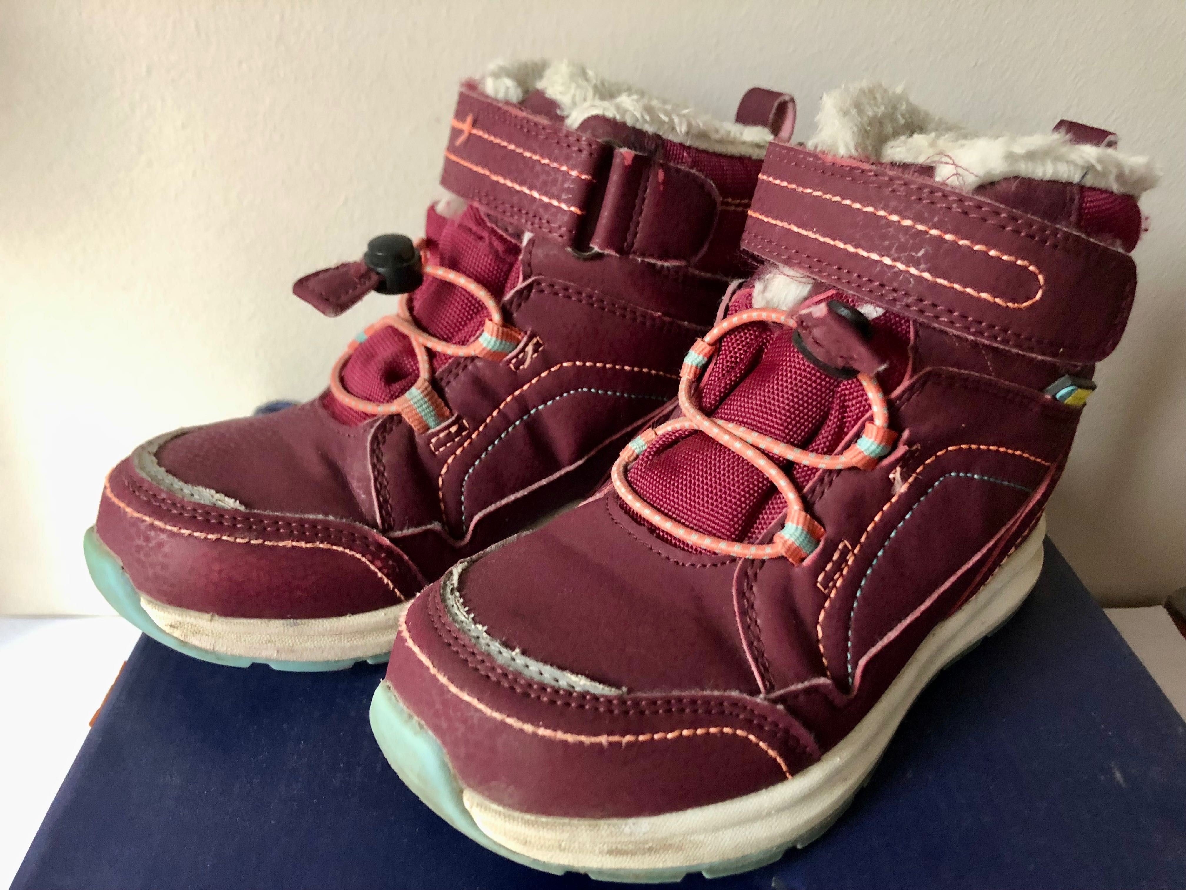 Dziecięce buty zimowe kozaki ocieplane z membraną Water Proof BEJO r29