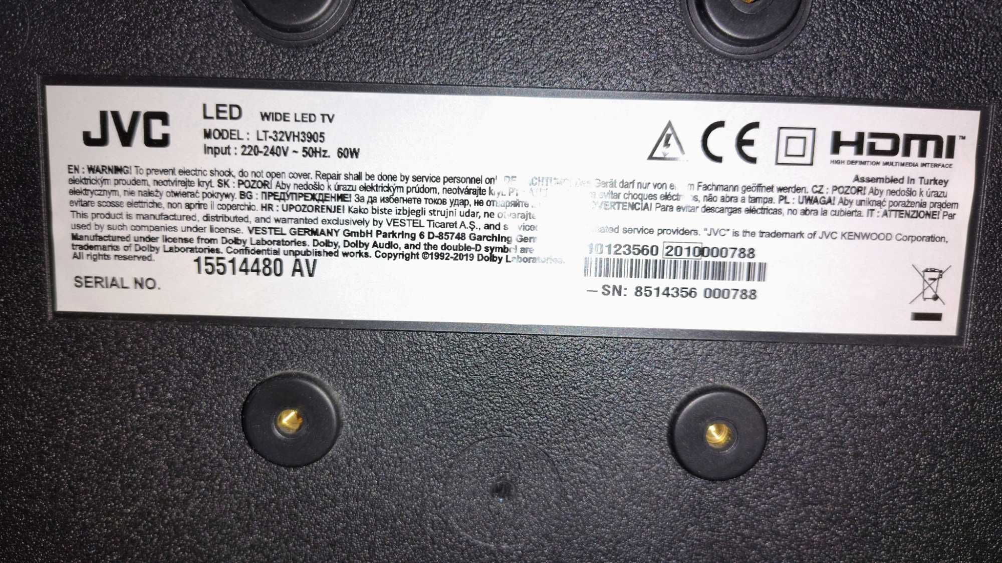 Telewizor LED 32" JVC LT-32VH3905