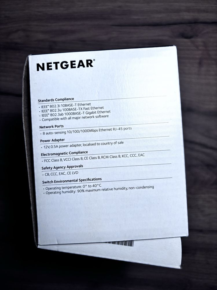 NETGEAR GS108E 8-Port Gigabit Ethernet Smart Managed Plus Switch