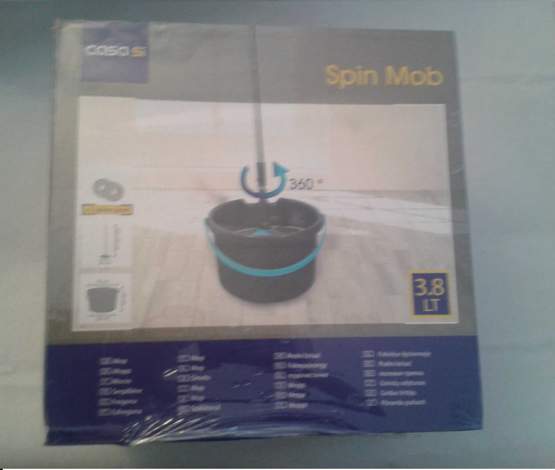 MOP OBROTOWY rotacyjny 360° z mikrofibry + WIADRO + 2 nakładki CASA SI