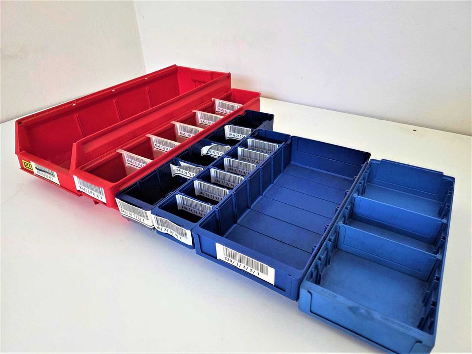 Pojemnik Plastikowy Kuweta 40x19x8cm Skrzynka Kosz Magazyn Warsztat