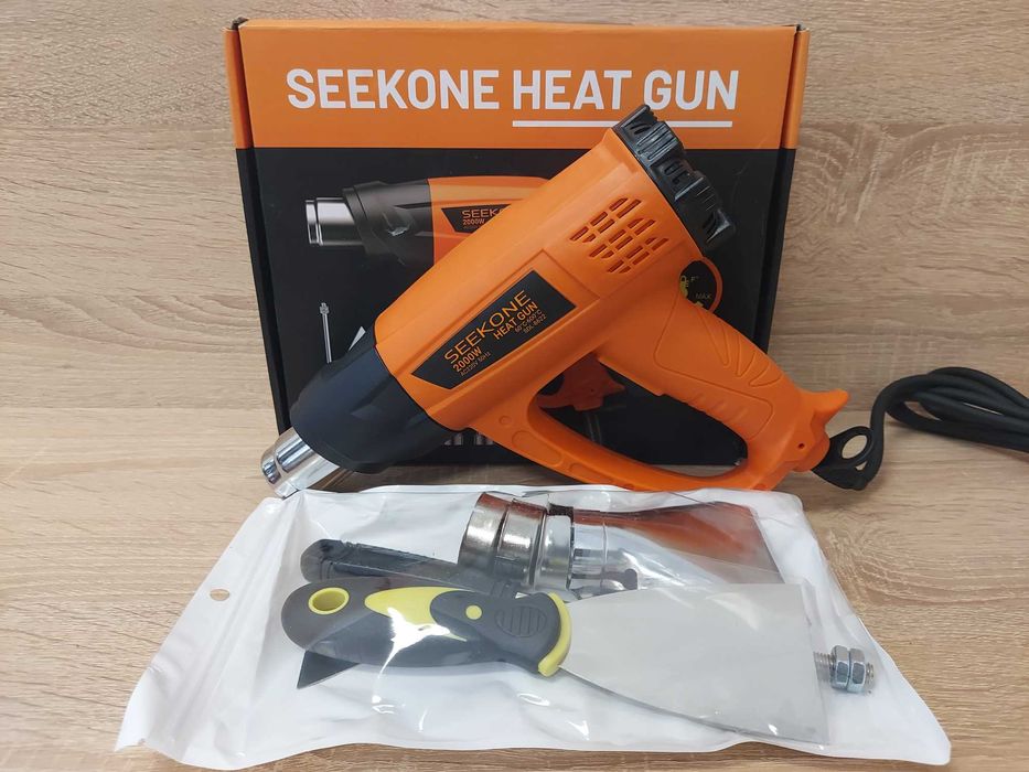 Opalarka Seekone 2000 W 220 V 600 °C Duży zestaw Nowa Okazja!
