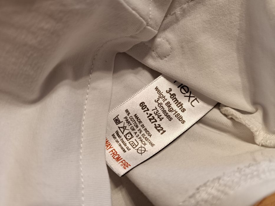 Next 62 bluzka długi rękaw ze słoniem unisex 3-6 m