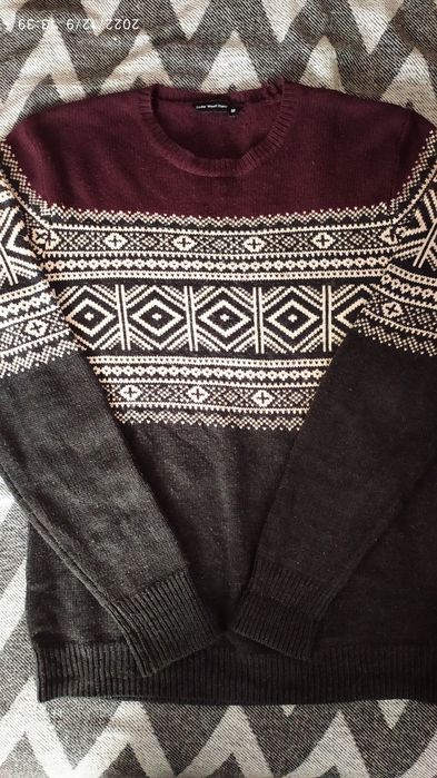 Мужской теплый свитер М