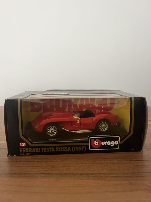 Carro Coleção Burago Ferrari Testa Rossa 1957