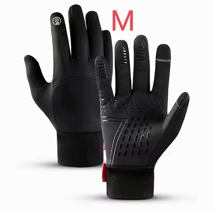 Rękawice rowerowe sportowe Rozm M jesienno zimowe z ekranem dotykowym