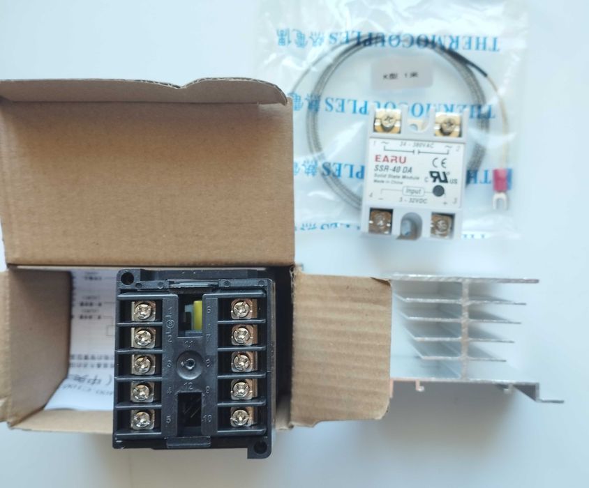 REX-C100FK02  PID-регулятор, термопара 1м, радіатор, реле