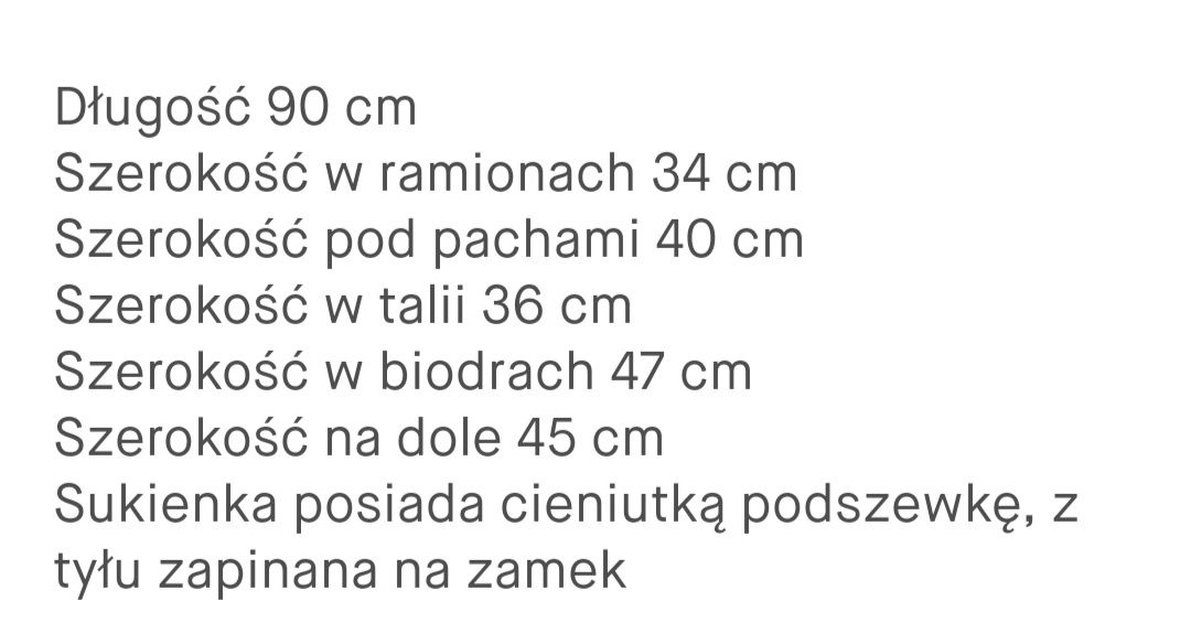 Sukienka czarna S