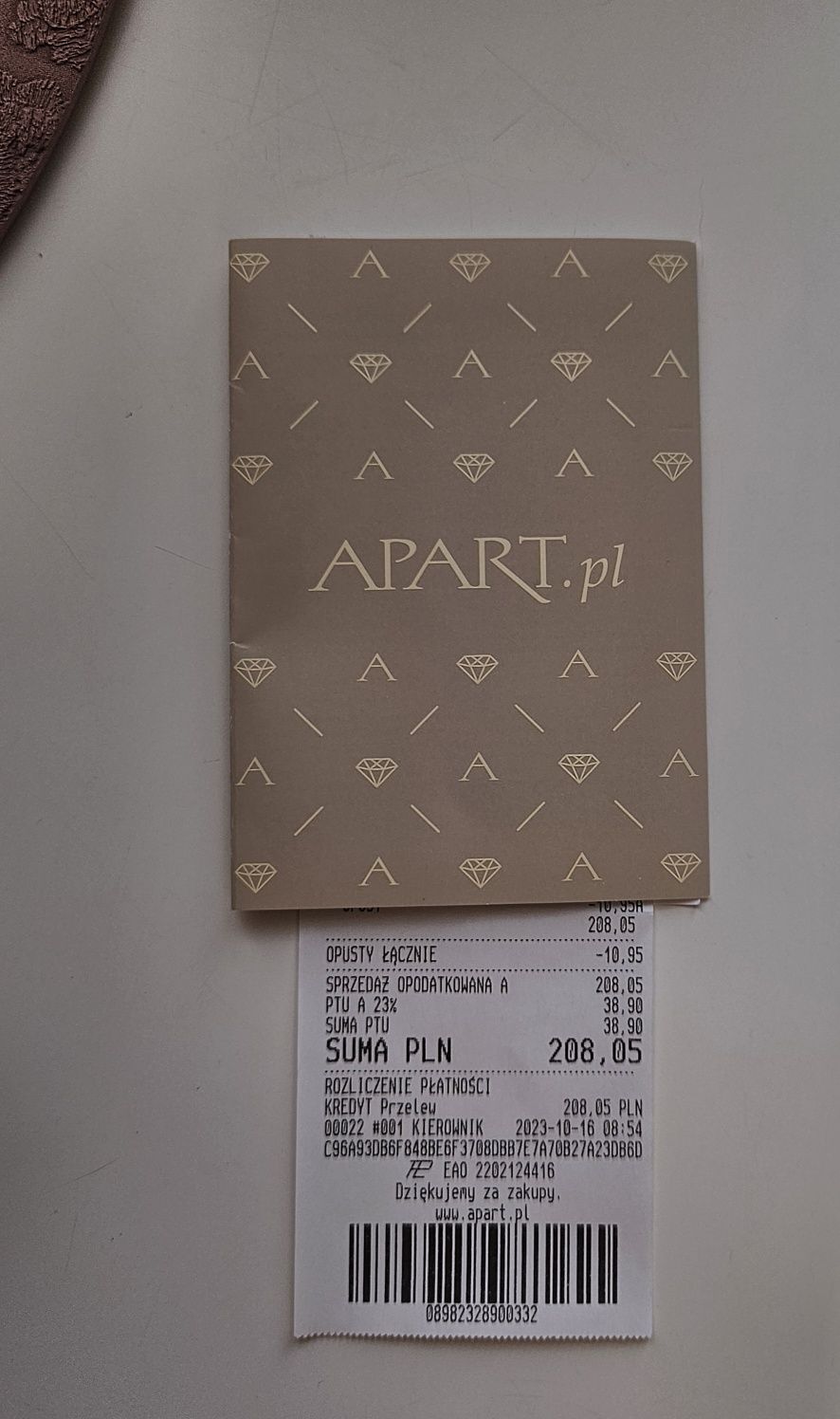 Naszyjnik srebrny serce Apart