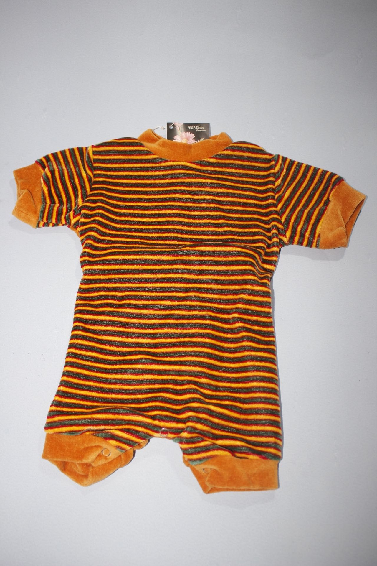 Vintage Babygrow, marca Mansilcéu, TM 2, Fabricado Portugal, Novo