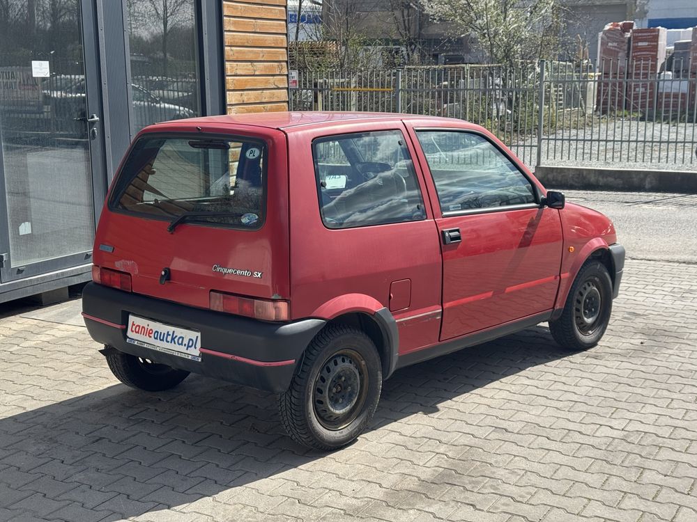 Fiat Cinquecento 0.9B 39KM 1995 Rok • Raty • Okazja