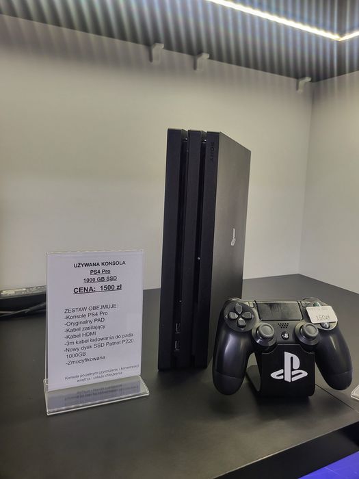 Konsola Sony PS4 PRO / NOWY SSD 1TB / Wyjątkowa 12.00 GoldHen Łomża