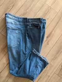 Spodnie męskie H&M super 5XL miękki jeans lycra pas130