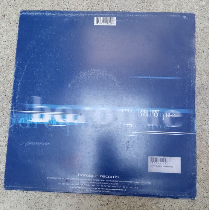 2 boys 1 girl - U know nothing - Disco de vinil usado