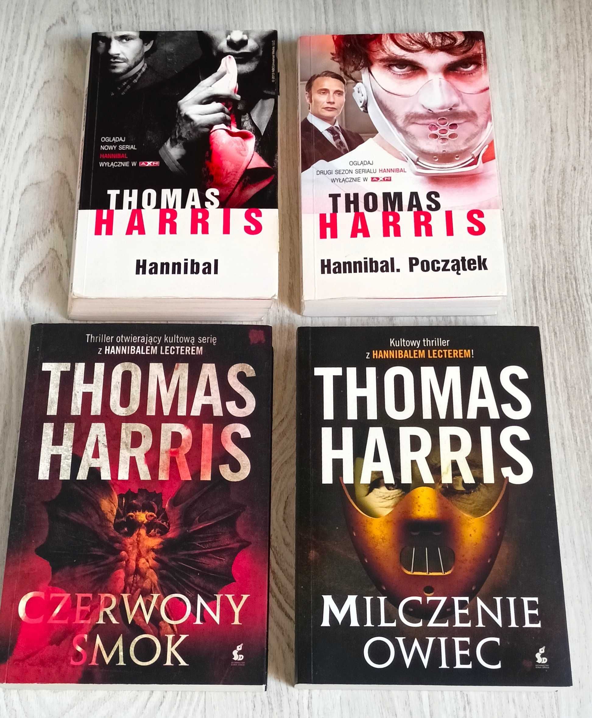 4x Thomas Harris Milczenie owiec + Hannibal Początek + Czerwony Smok