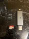 Sandisk SD 128 GB extreme + adapter + czytnik usb i usb C
