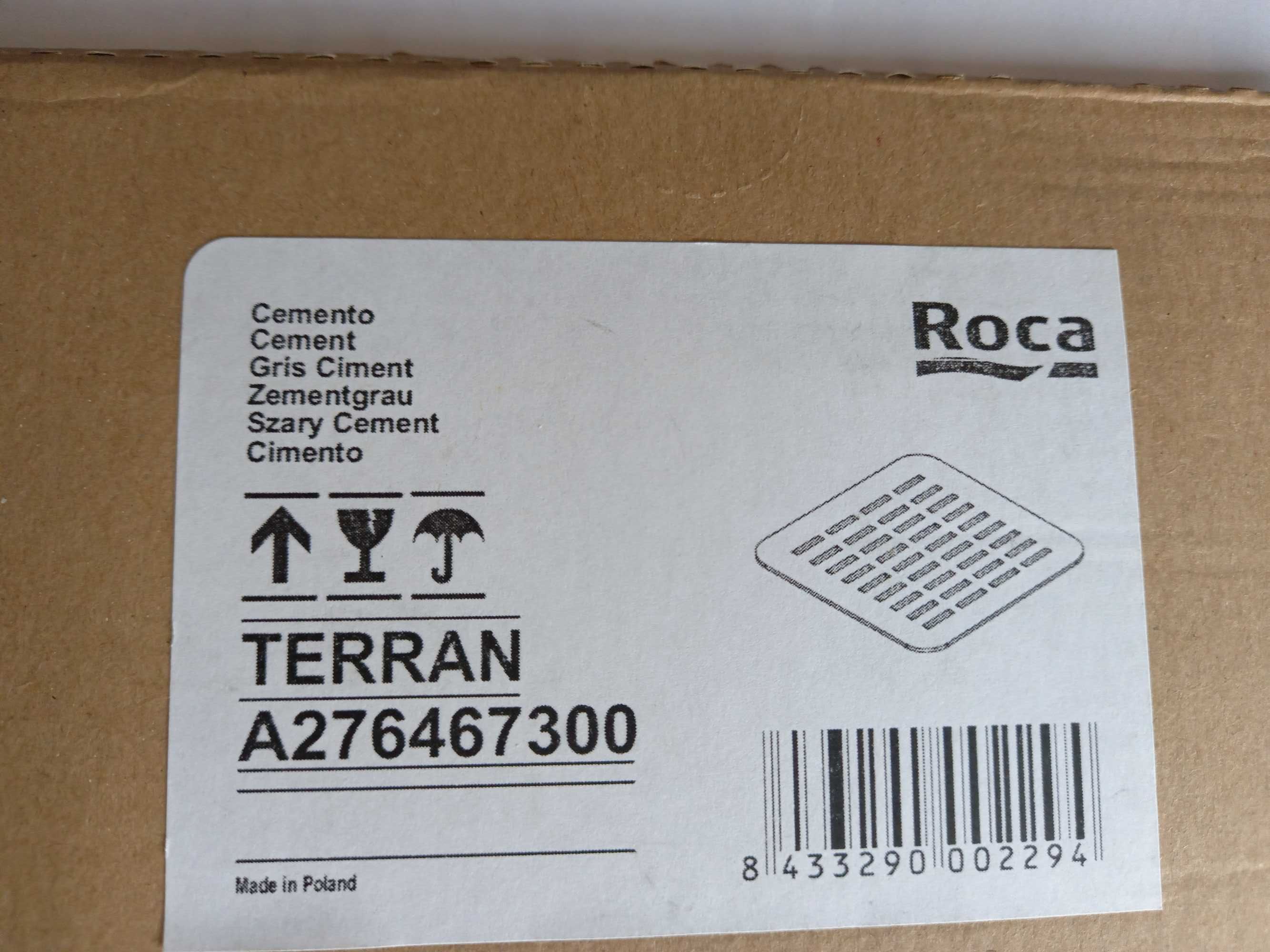 Cementowa osłona syfonu dla brodzików firmy Roca Terran
