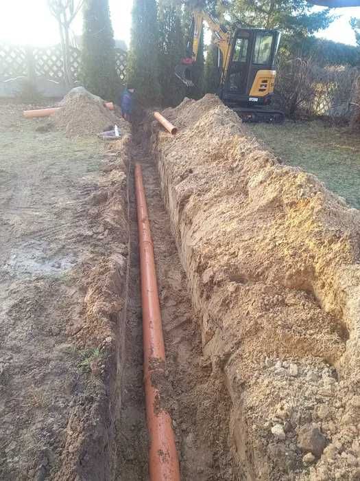 Usługi koparką wykopy