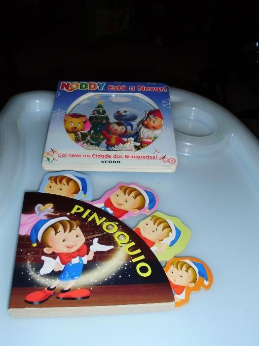 Livros Noddy e Pinóquio - como novos