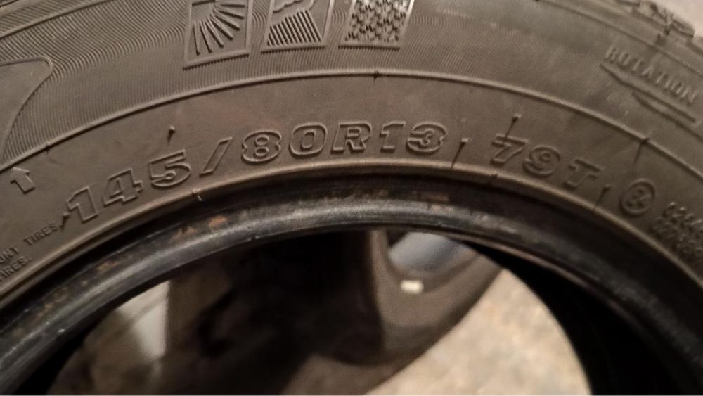 Sprzedam opony 4 szt. Wielosezonowe roz 145/80 R13