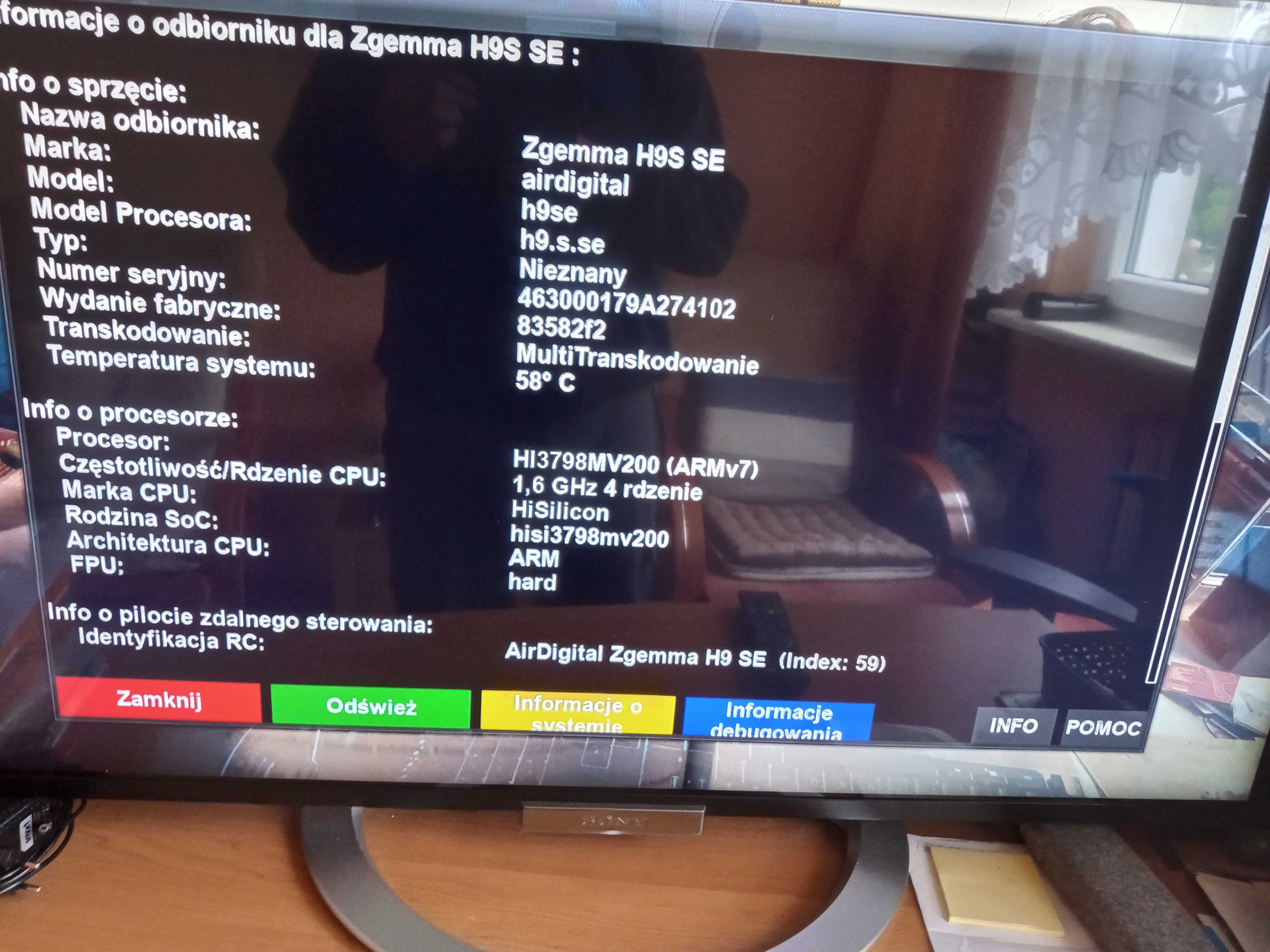 Zgemma H9SSE dekoder + Android