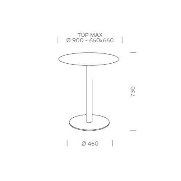 5 bases de mesa em fundido com acabamento epóxi preto - NOVO