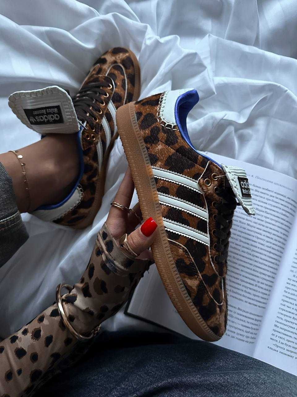 Величезна знижка на жіночі Adidas Samba Pony Wales Bonner Leopard