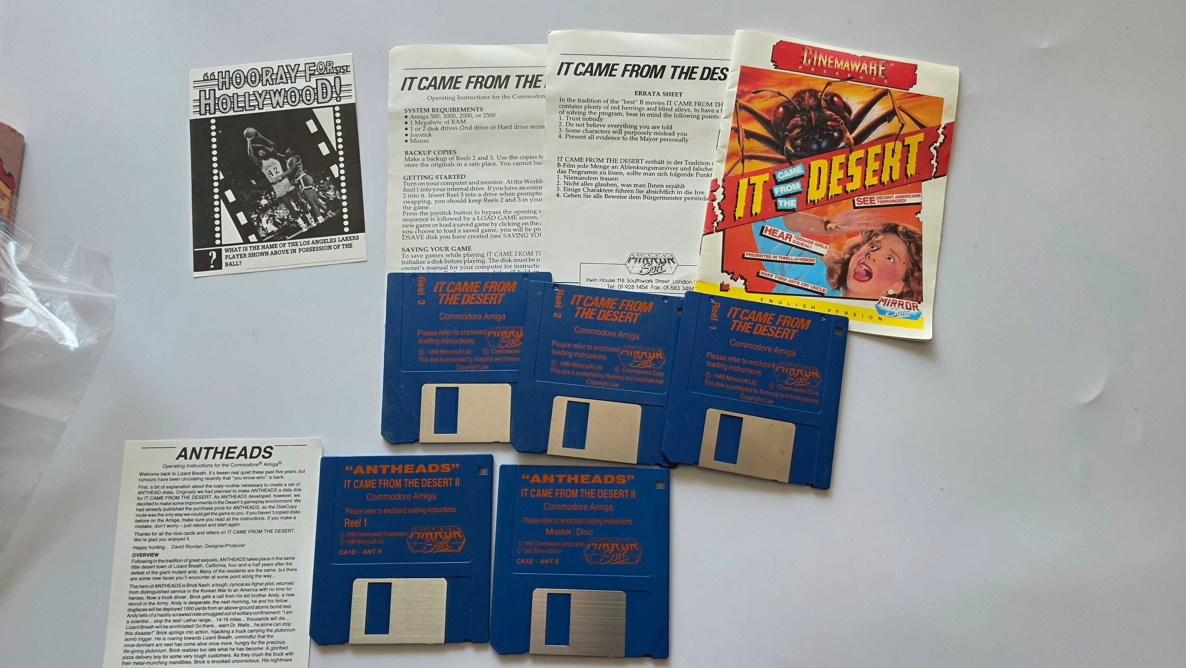 Amiga It came from desert plus Antheads data disk premierowe