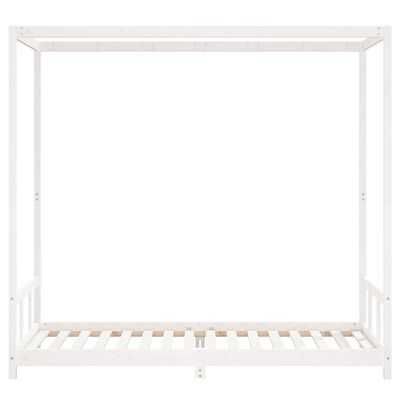 Estrutura de cama infantil 90x200 cm pinho maciço branco