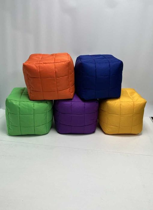 Безкаркасні пуфи та крісла напряму з виробництва. 24 кольори