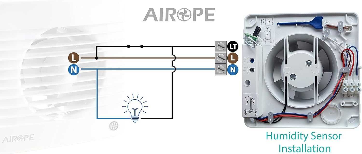 Airope, Czujnik wilgotności i timer 100 mm, wentylator