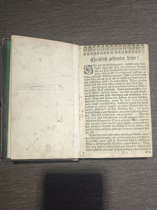 Unikat kolekcjonerski: „Hamburger Gesangbuch” z 1734 r. – Oryginał z e