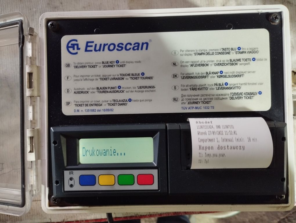 Drukarka Carrier Data Cold Euroscan