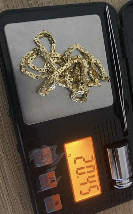 Nowy zloty łańcuszek królewski  585