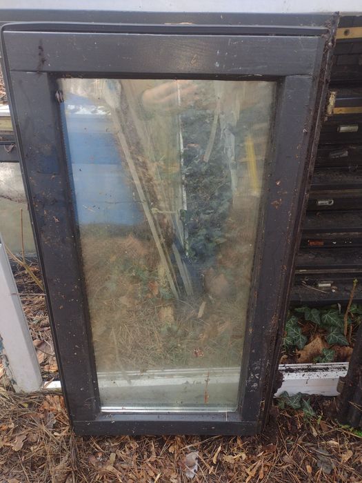 Witryna szklana nieotwierana trzyszybowa  80 x 110 oraz 80 x 45 okno