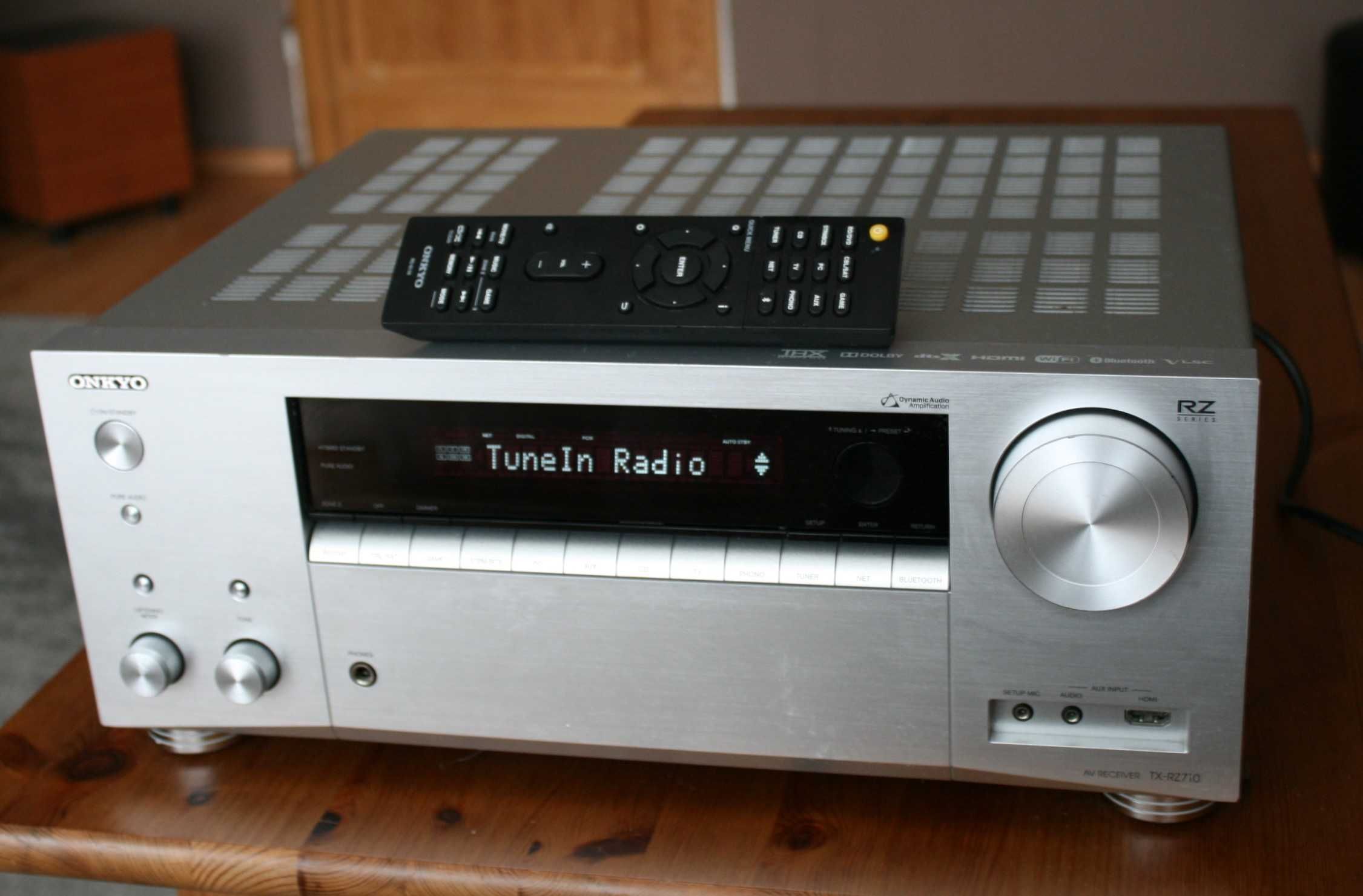 Nowoczesny amplituner Onkyo TX-RZ 710 wzmacniacz BLUETOOTH WiFI