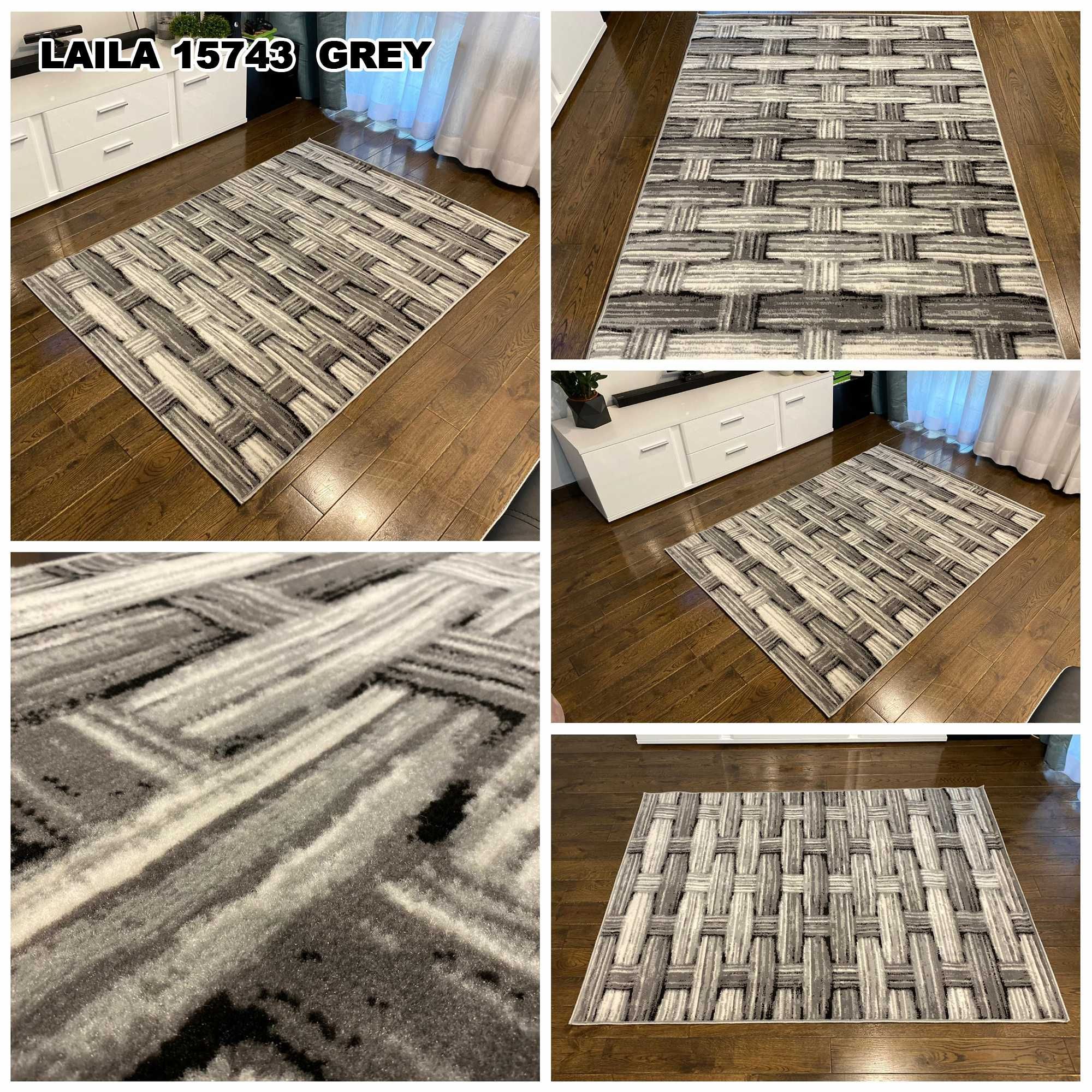 Oryginalny dywan do salonu/sypialni, mix wzorów 120x170