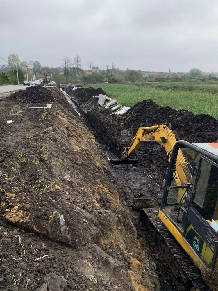 Оренда міні ескаватора  прокат спецтехніки з Водієм  Земляні роботи